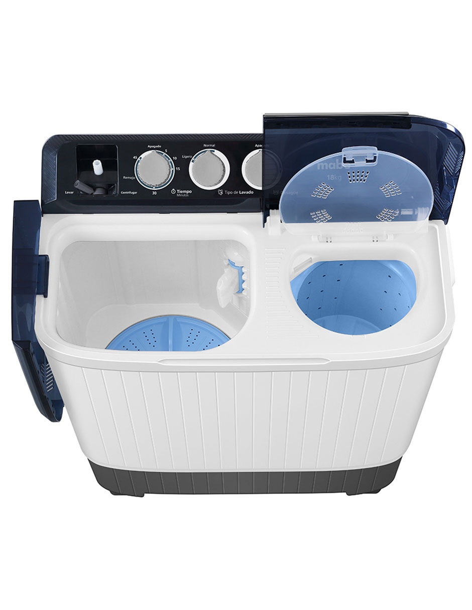 Lavadora doble tina Mabe semiautomática carga superior LMDX8124HBAB0