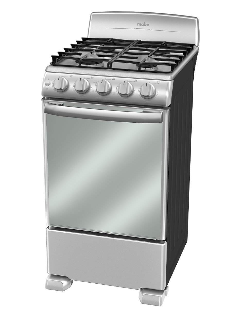 Combo estufa de piso a gas natural/lp Mabe Ultimate 50 cm EM5043CMPU501G de 4 quemadores + campana