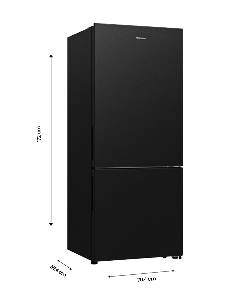 Refrigerador bottom mount Hisense 15 pies cúbicos inverter no frost RB15N6FBX1