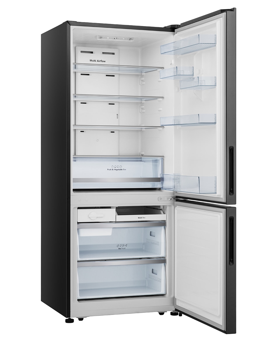 Refrigerador bottom mount Hisense 15 pies cúbicos inverter no frost RB15N6FBX1