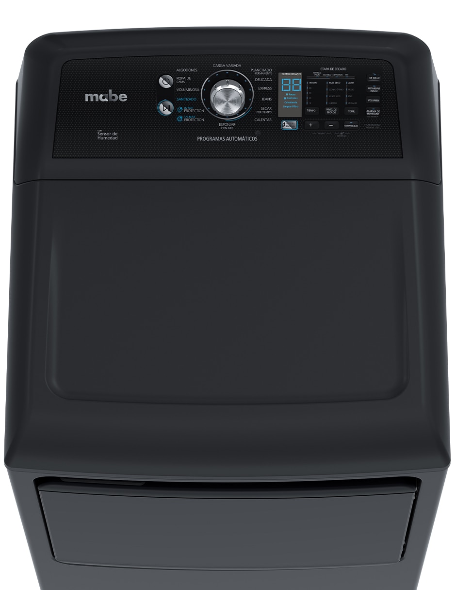 Secadora de gas lp Mabe de 25 kg con 37 ciclos DMG17R8MSDAB2