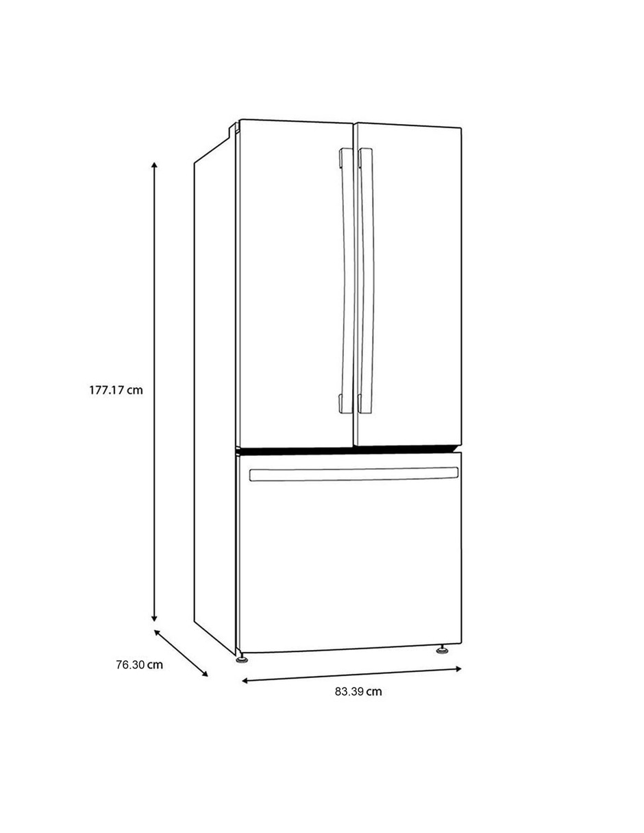Refrigerador french door 25 pies cúbicos no frost y fábrica de hielo PNF25FYRCFS 12