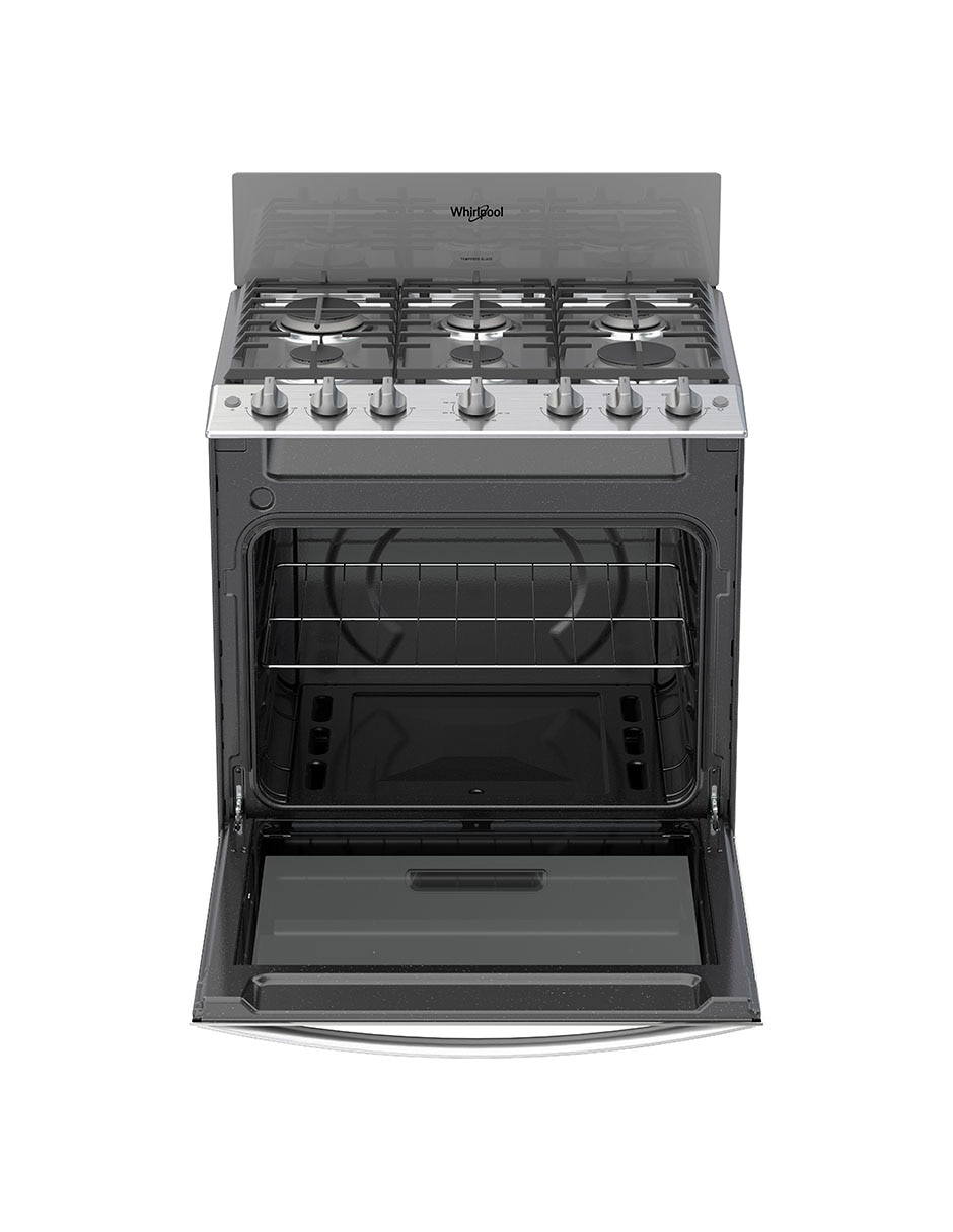 Estufa de piso a gas lp Whirlpool 76cm WFR3400D de 6 quemadores