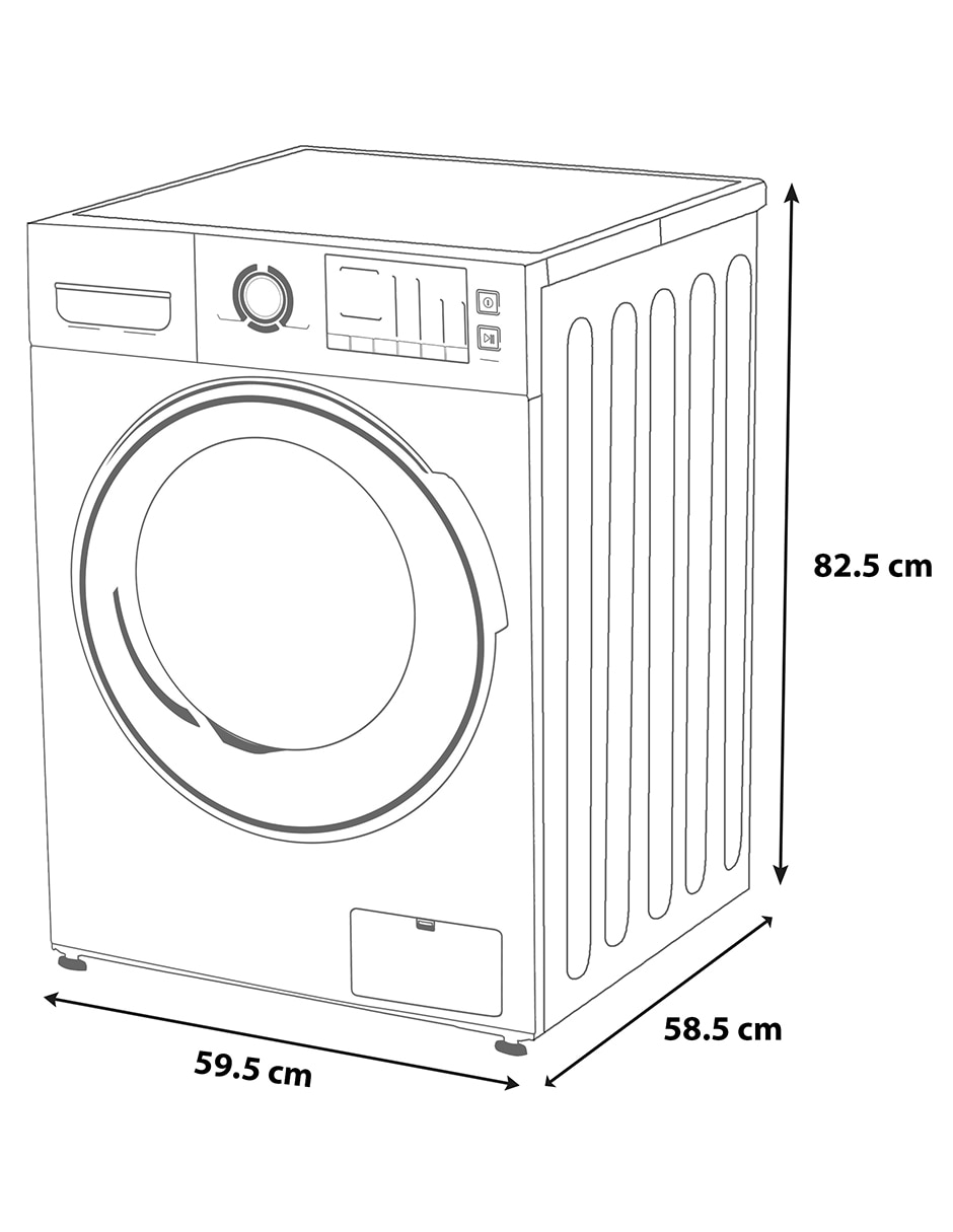Lavasecadora eléctrica 15 kg 8 kg MF200D150WB/T 6