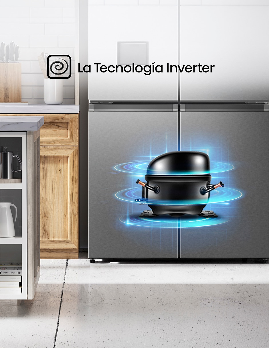 Refrigerador french door 21 pies cúbicos Inverter y No frost rc21n6fdx 5