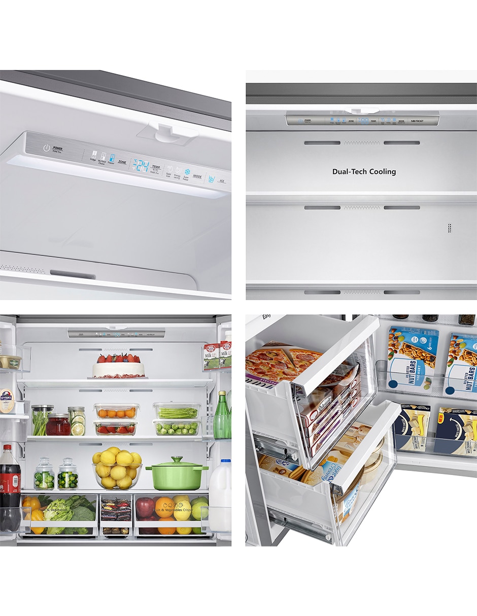 Refrigerador french door 21 pies cúbicos Inverter y No frost rc21n6fdx 6