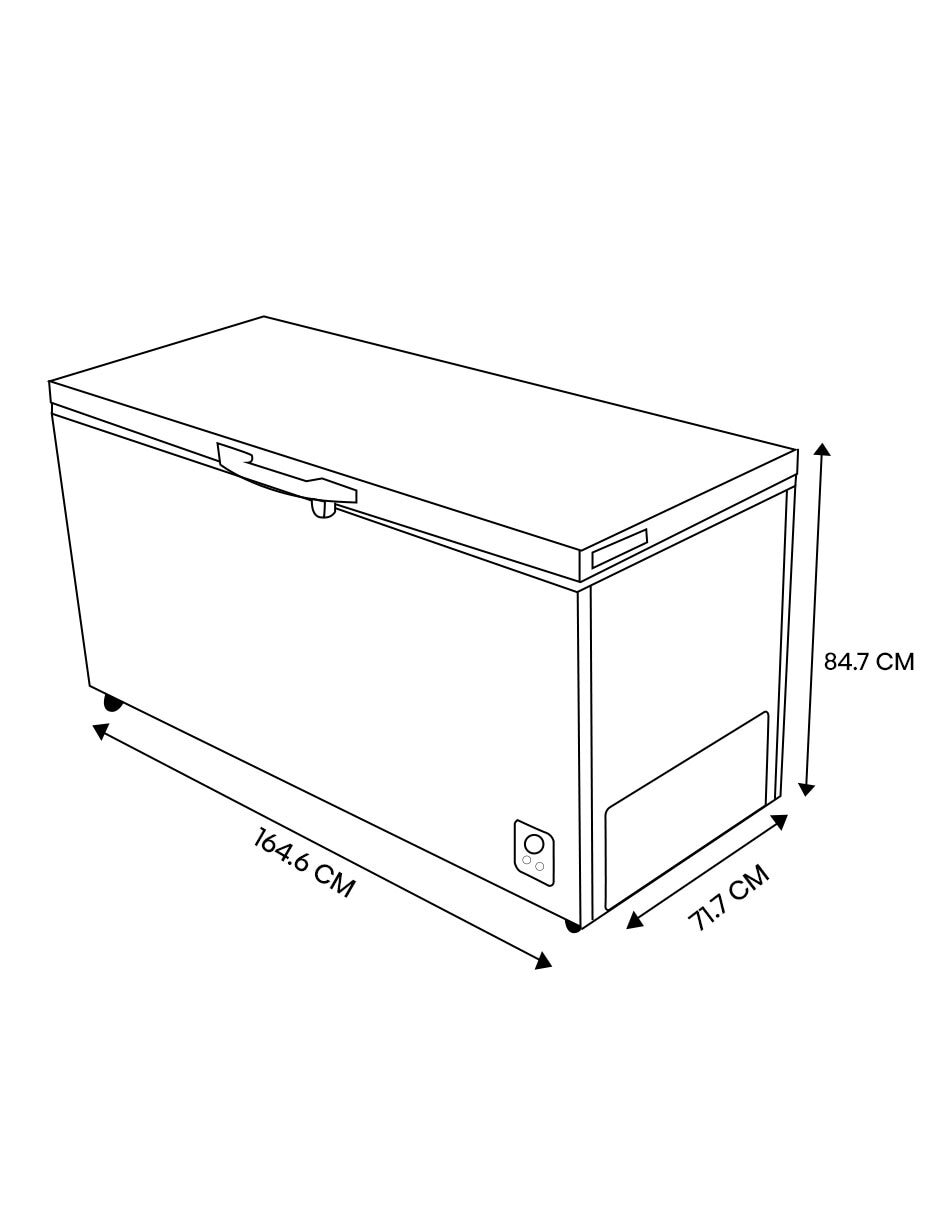 Congelador Hisense FC18D6AWX horizontal 18 pies cúbicos