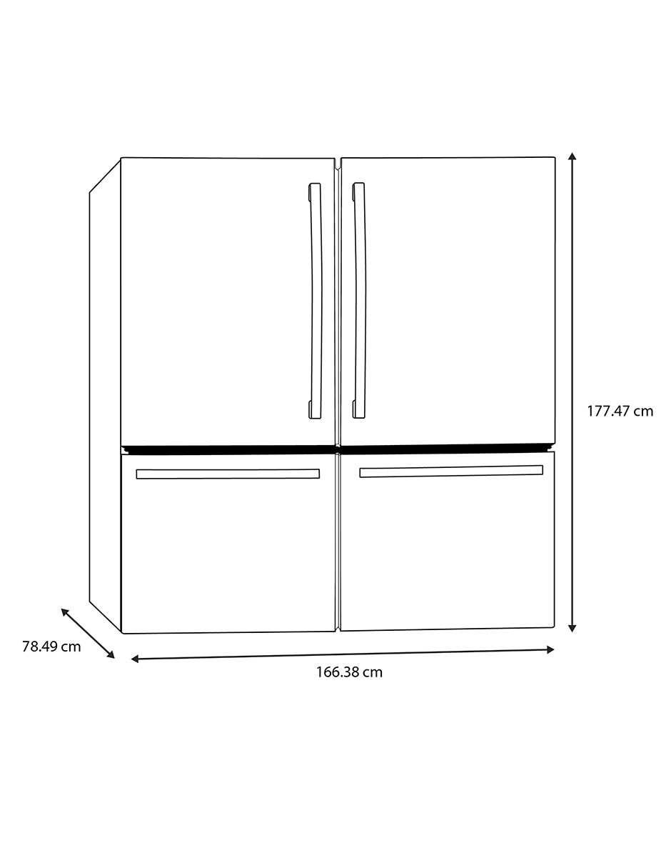 Refrigerador bottom mount Ge Profile 38 pies no frost y fábrica de hielo GEMPDF19EBTCDS