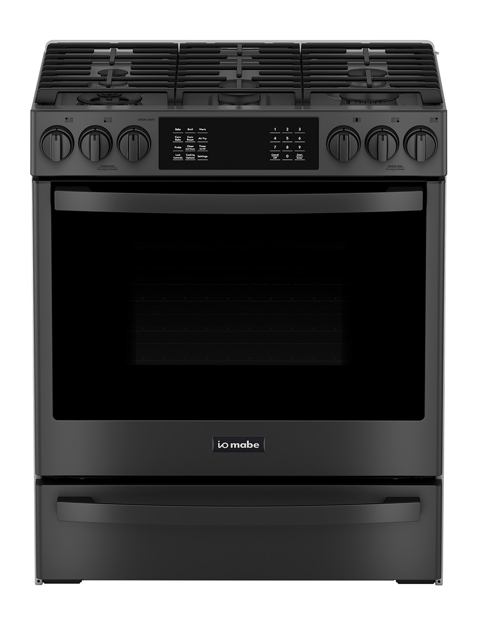 Estufa de piso a gas lp Io Mabe 76 cm IO940TS0 de 5 quemadores