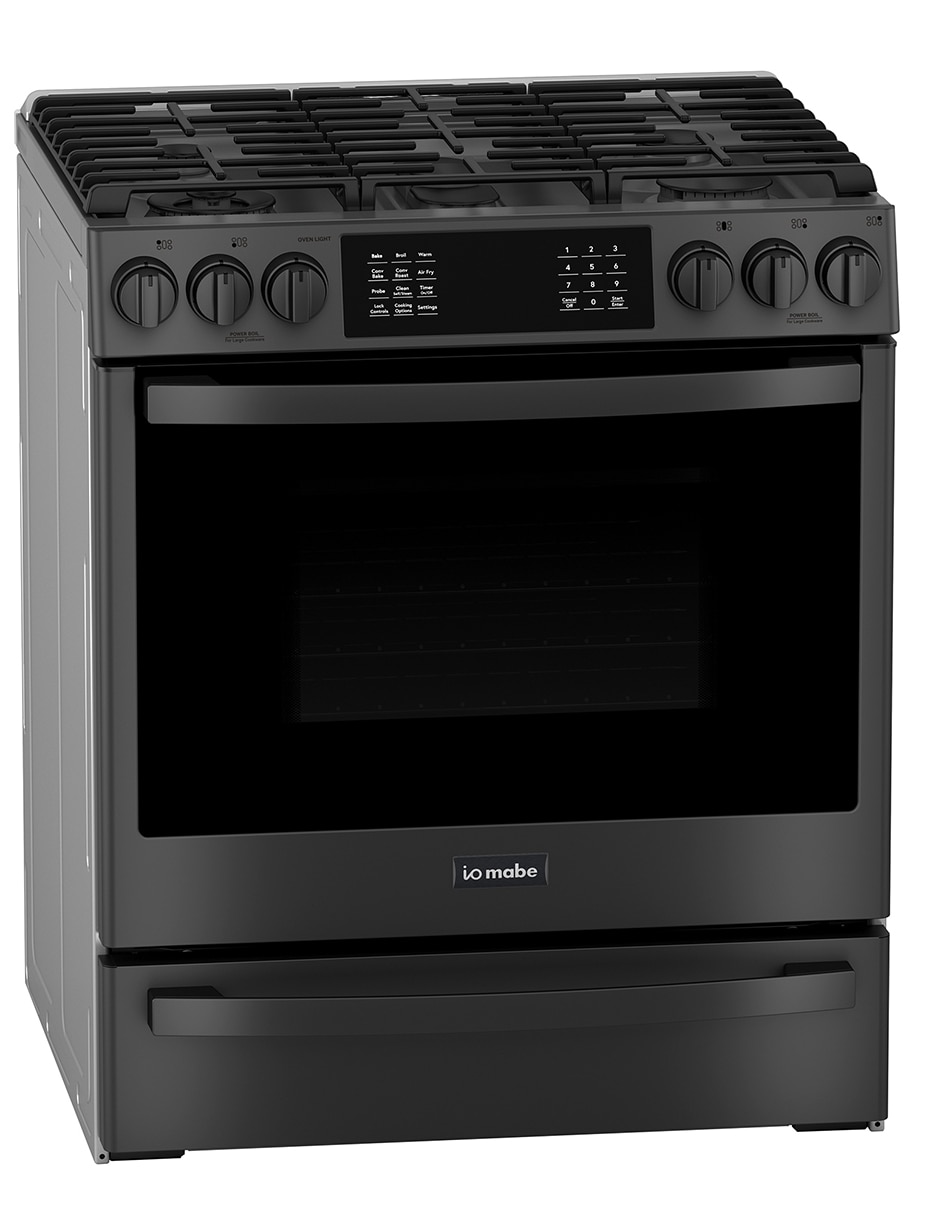Estufa de piso a gas lp Io Mabe 76 cm IO940TS0 de 5 quemadores
