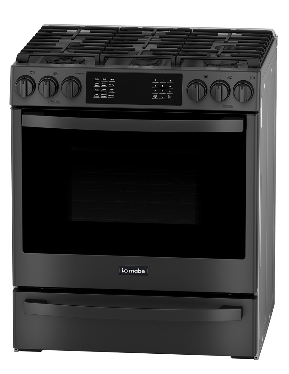 Estufa de piso a gas lp Io Mabe 76 cm IO940TS0 de 5 quemadores