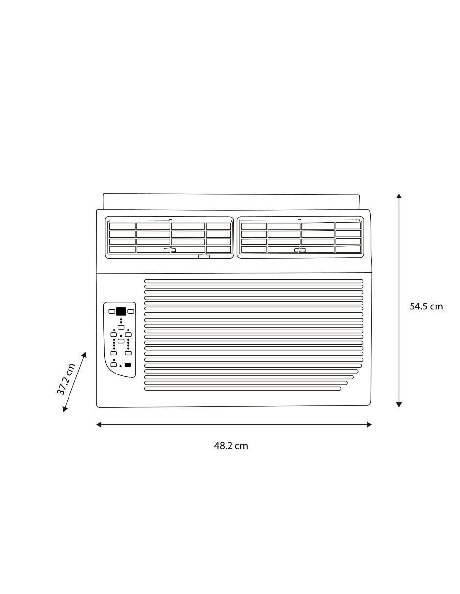 Aire acondicionado de ventana Frío 12000 BTU MAW12C1OUM 100 V 9
