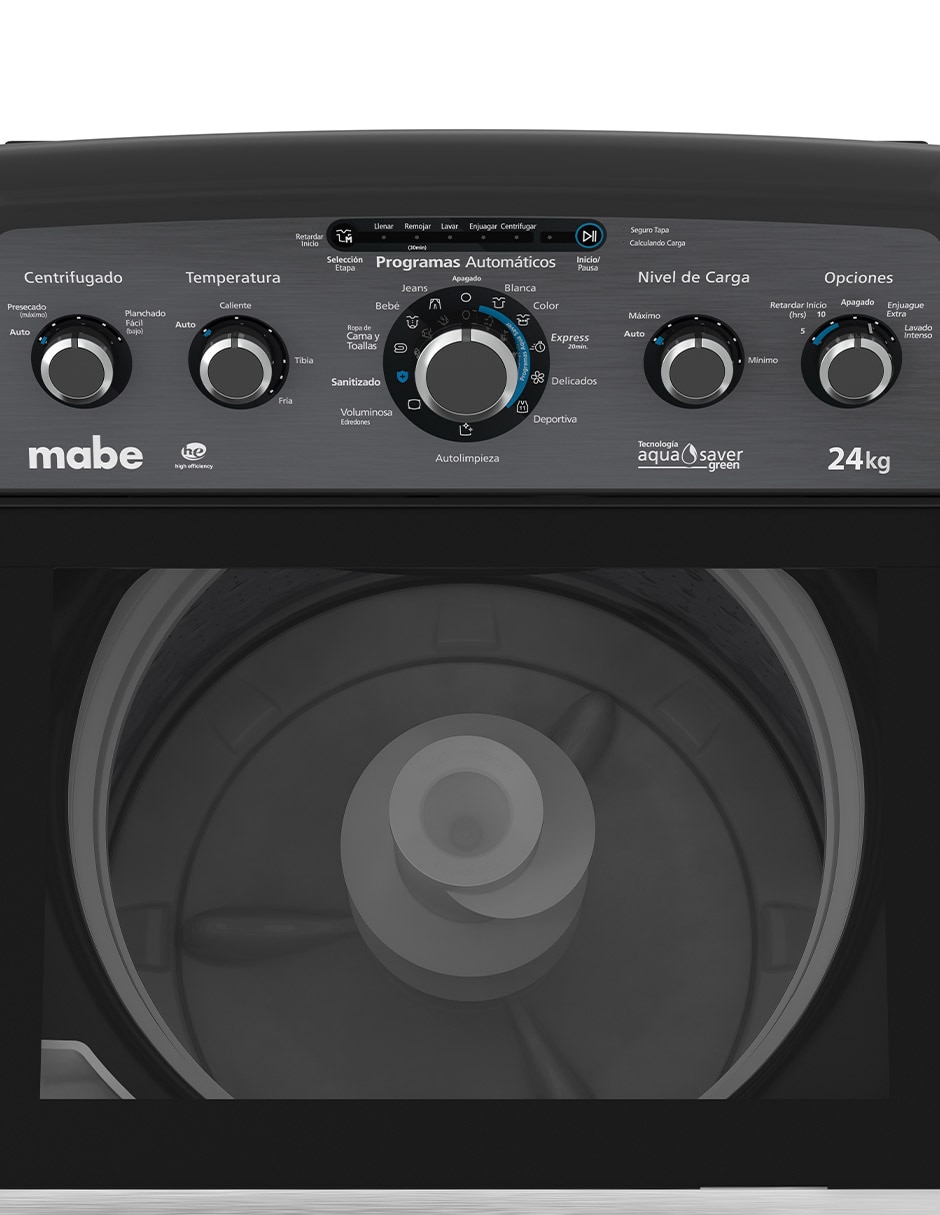 Lavadora Mabe 24 kg automática carga superior lma74215wdab1
