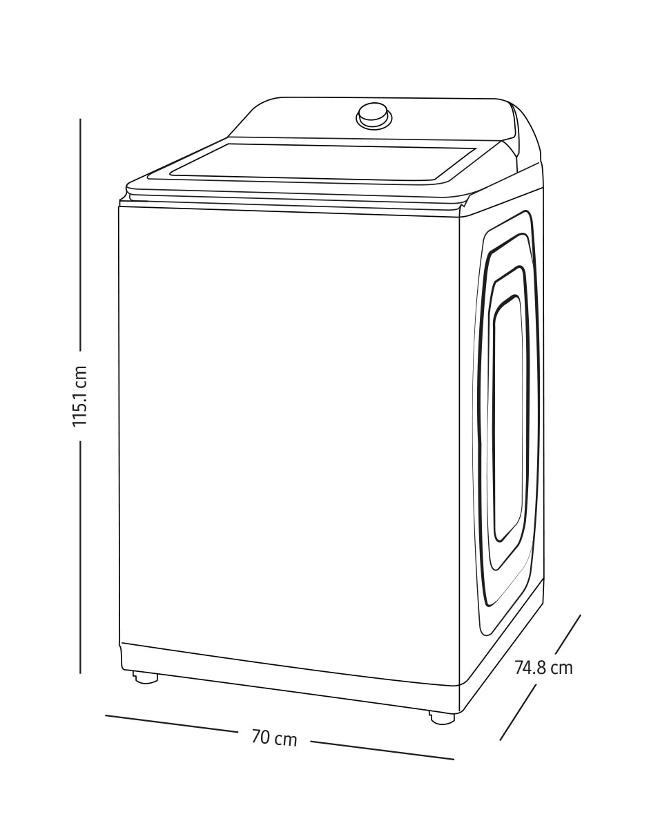 Lavadora Samsung 28 kg automática carga superior WA28B8375GV/AX