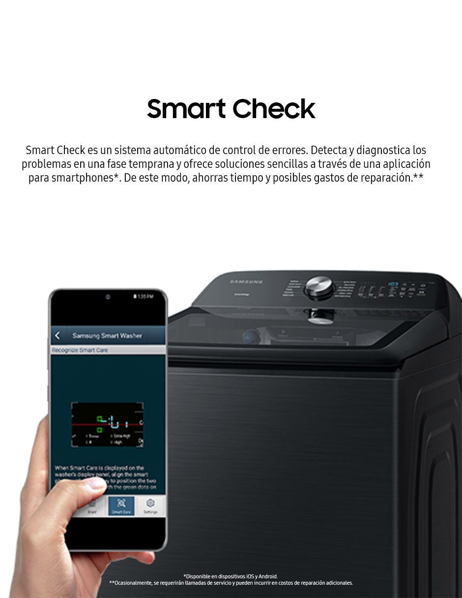 Lavadora Samsung 28 kg automática carga superior WA28B8375GV/AX
