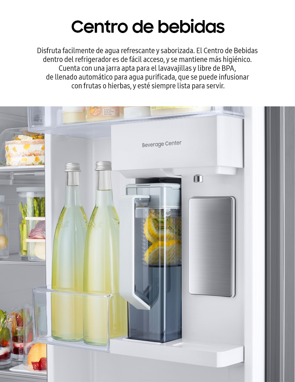 Refrigerador French Door Samsung 25 pies cúbicos inverter y fábrica de hielo RF25C5551S9/EM