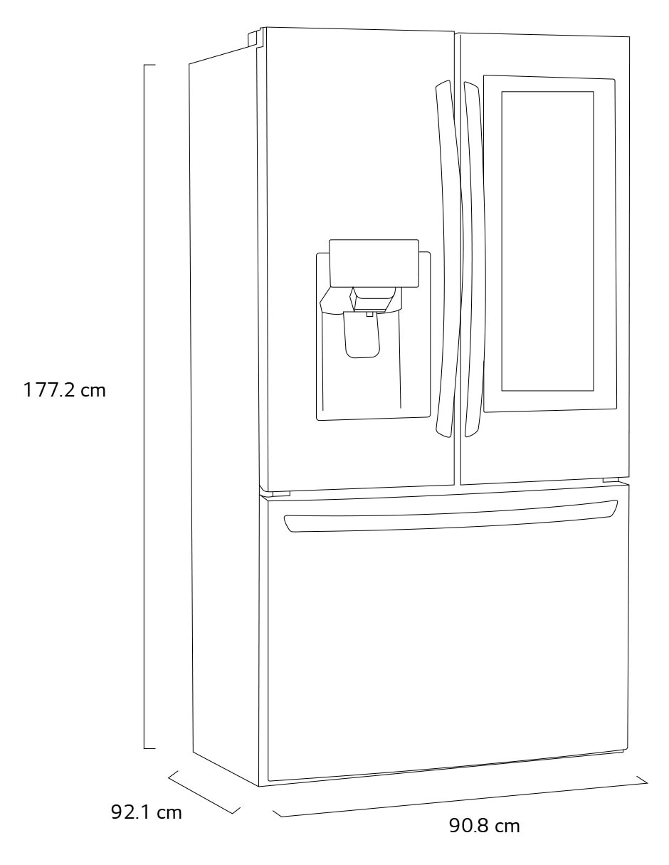 "refrigerador" french door lg sin familia o colección 28 pies cúbicos sí sí "y" automática gm28xid