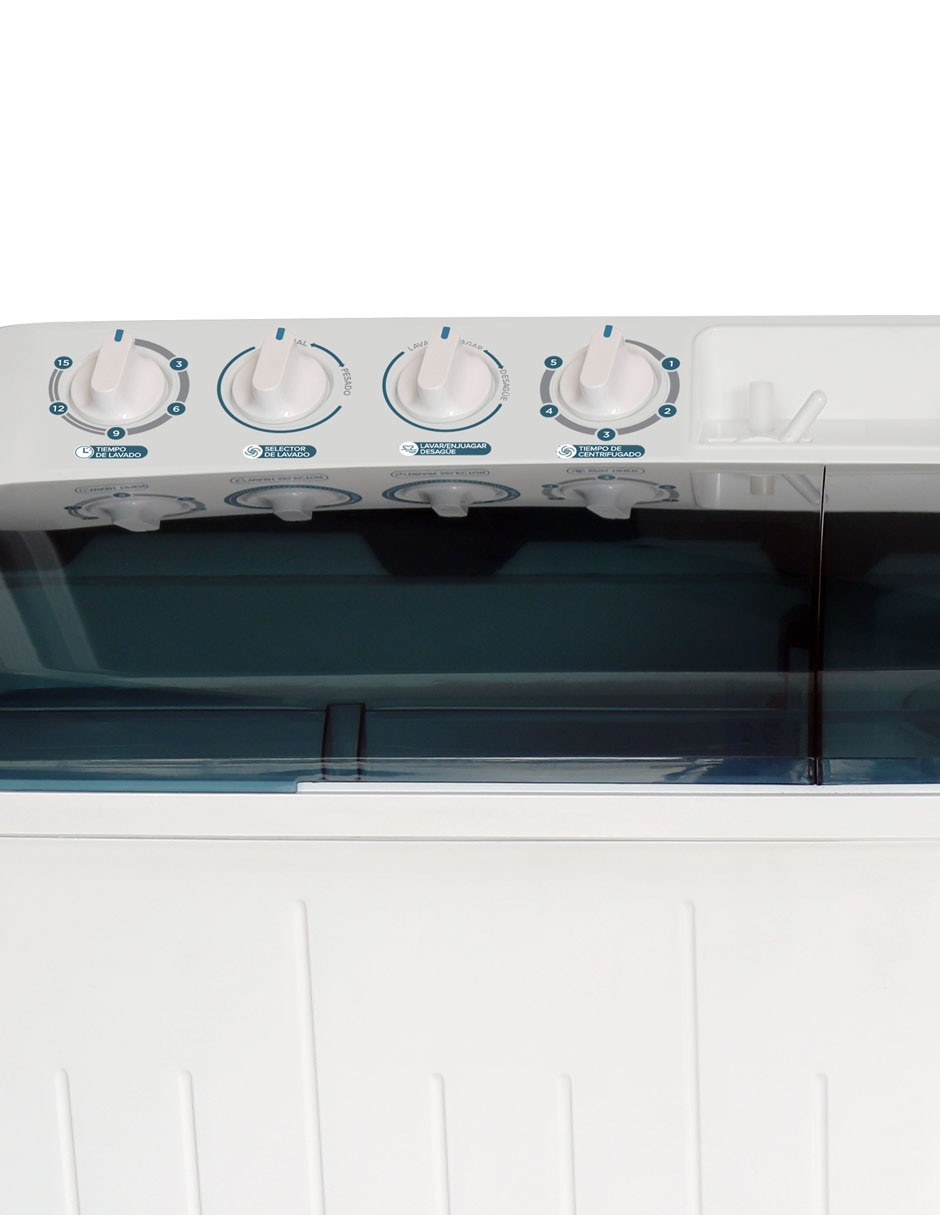 Lavadora doble tina Koblenz 22 kg semiautomática carga superior ldm-22b