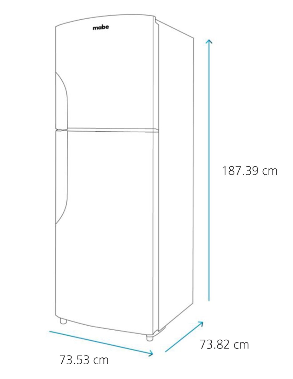Refrigerador top mount Mabe 19 pies cúbicos no frost RMS510IVMRM0