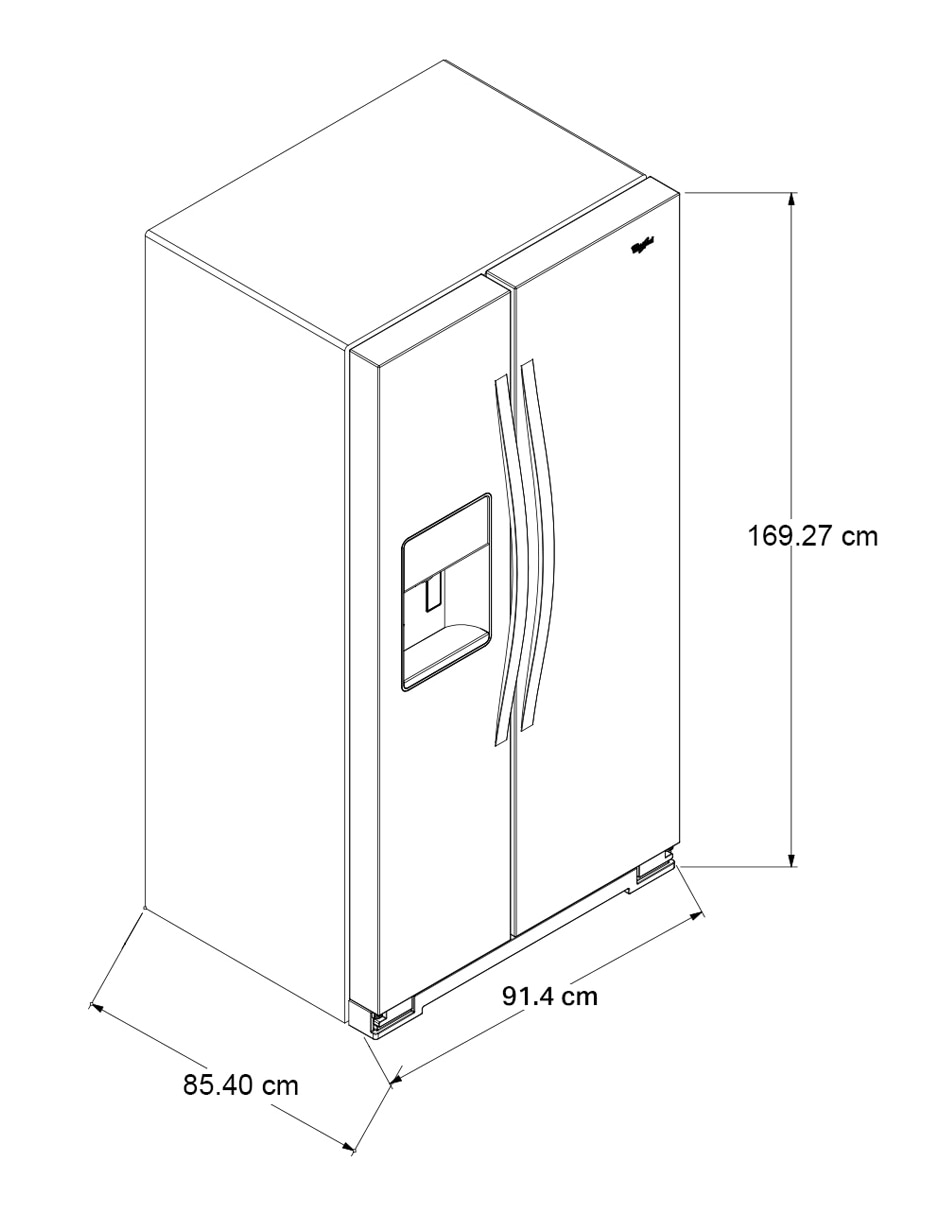 Refrigerador dúplex 25 pies cúbicos xpert energy saver 7WRS25SDHM 10