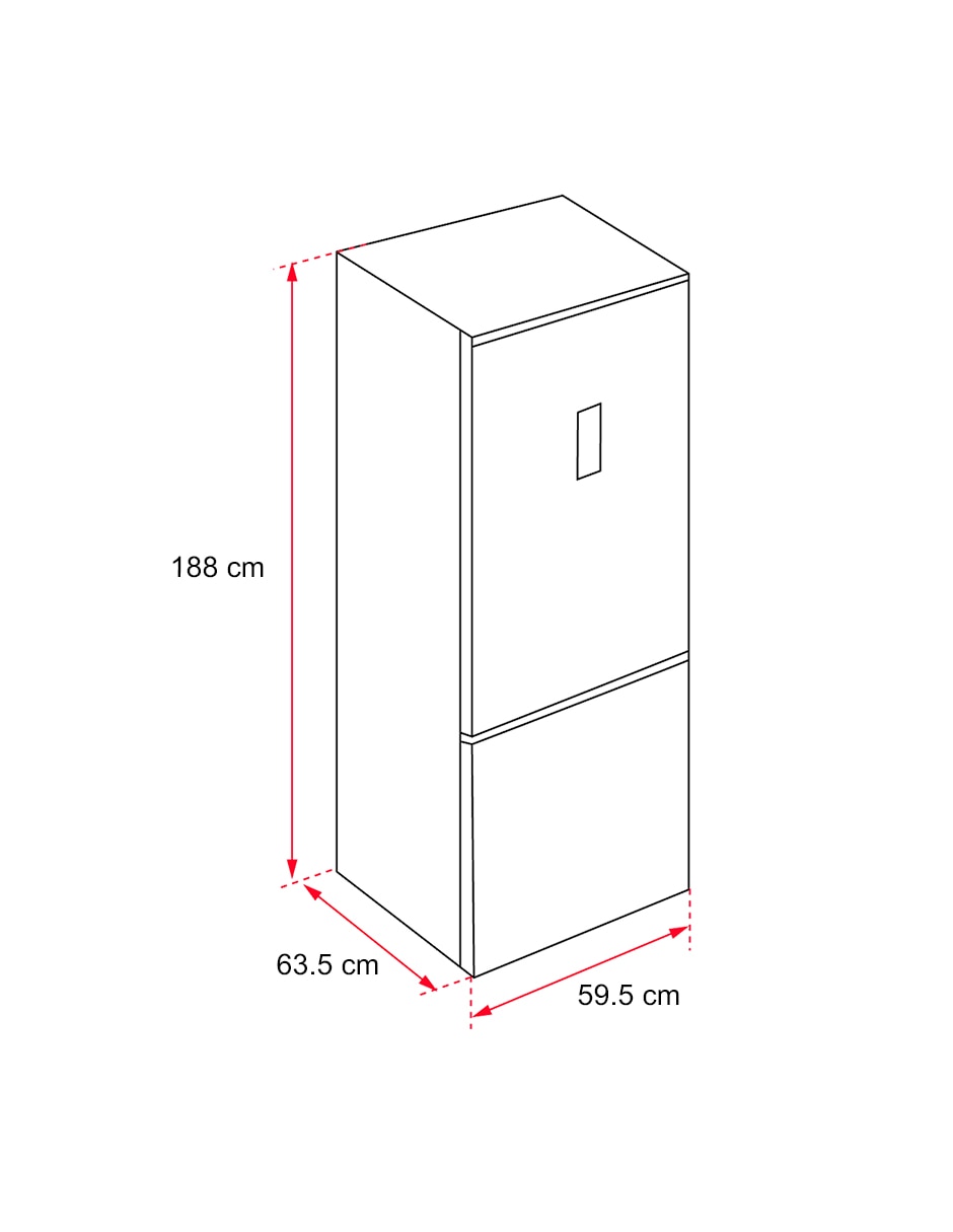 Refrigerador bottom mount Teka 12 pies cúbicos no frost NFL346SS