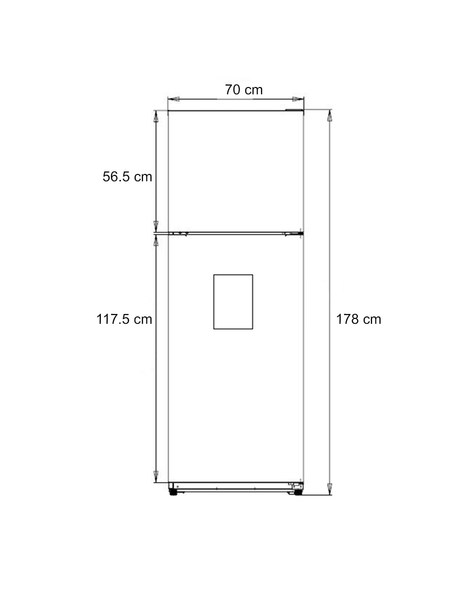 Refrigerador top mount 15 pies cúbicos inverter no frost y fábrica de hielo RTF34700SSMX 11