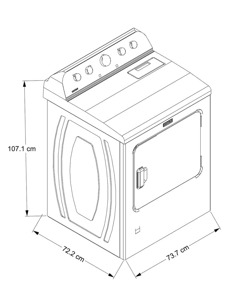 Secadora electrónica de 26 kg con 10 ciclos 7MMED5430PW 7