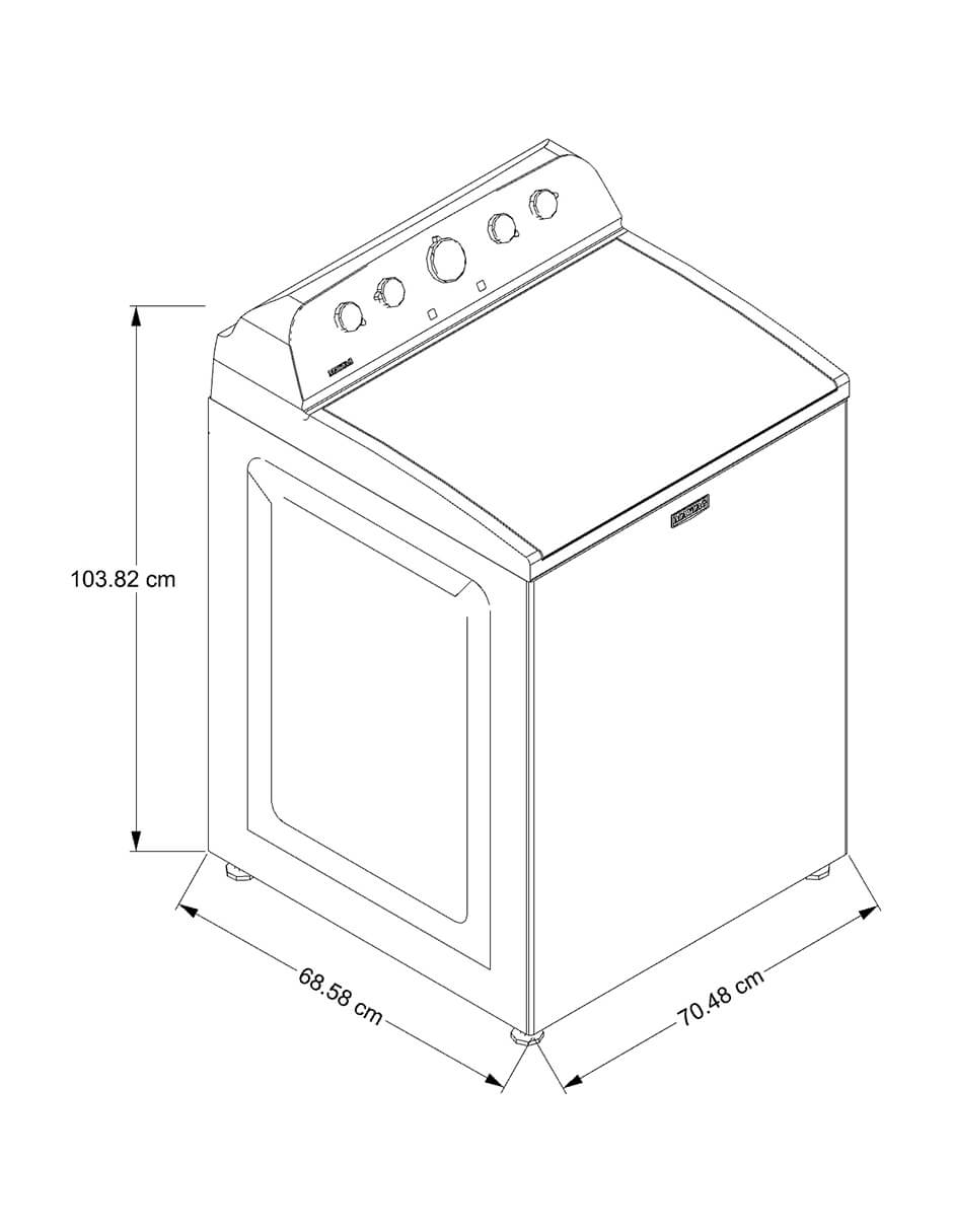 Lavadora Maytag 24 kg automática carga superior 7MMVW5035PW