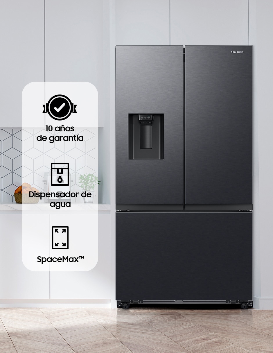 Refrigerador french door Samsung 31 pies cúbicos inverter y fábrica de hielo RF32CG5411B1EM