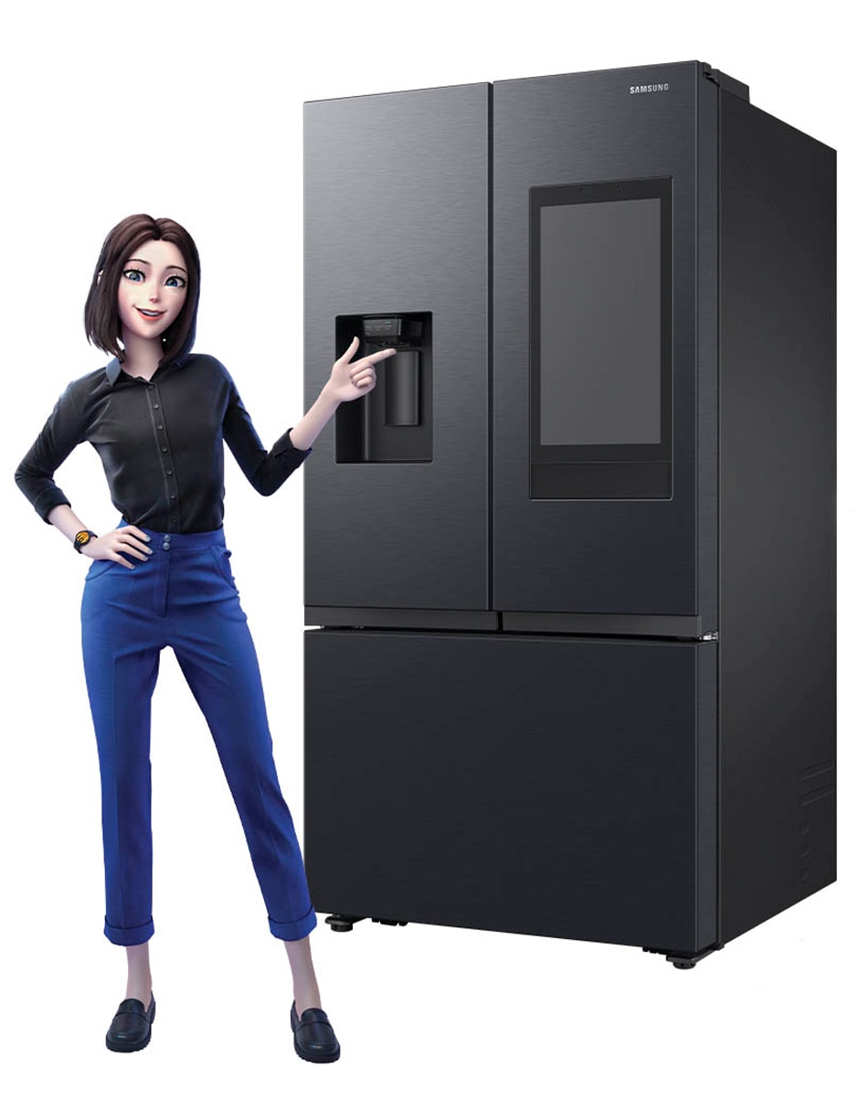 Refrigerador french door Samsung 31 pies cúbicos inverter y fábrica de hielo RF32CG5911B1EM