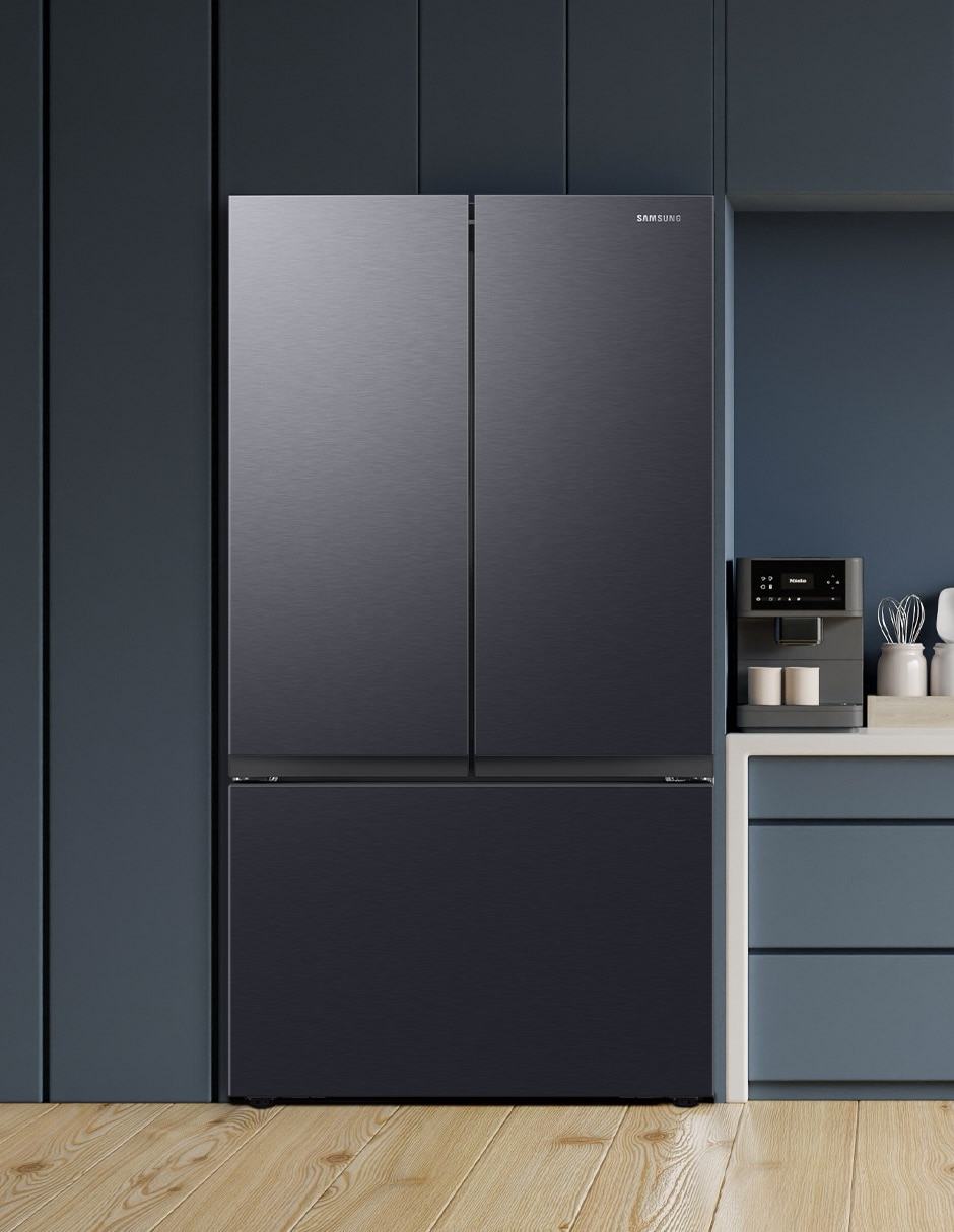 Refrigerador French door Samsung 32 pies cúbicos tecnología inverter y automática RF32CG5N10B1EM