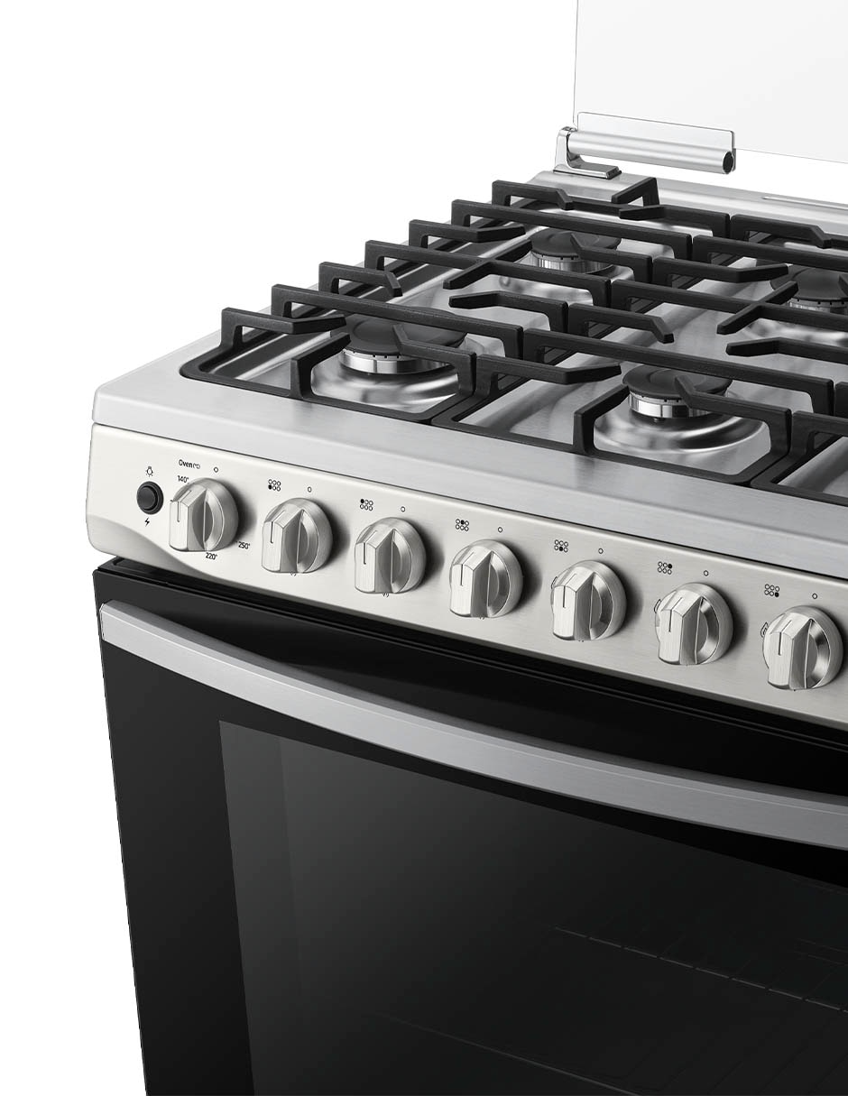 Estufa de piso a gas natural/lp Samsung 76.7 cm NX52T5411MS/AX de 6 quemadores
