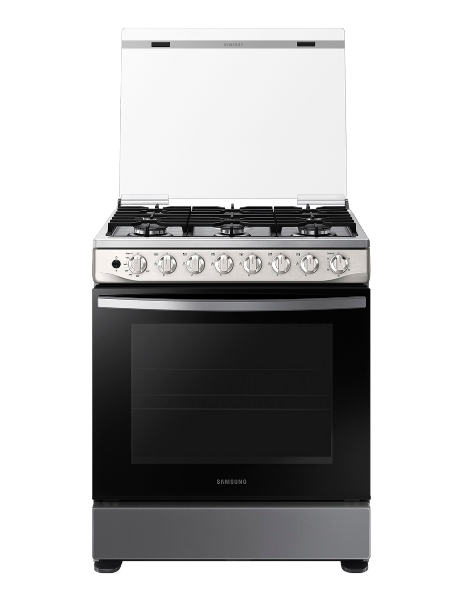 Estufa de piso a gas natural/lp Samsung 76.7 cm NX52T5411MS/AX de 6 quemadores
