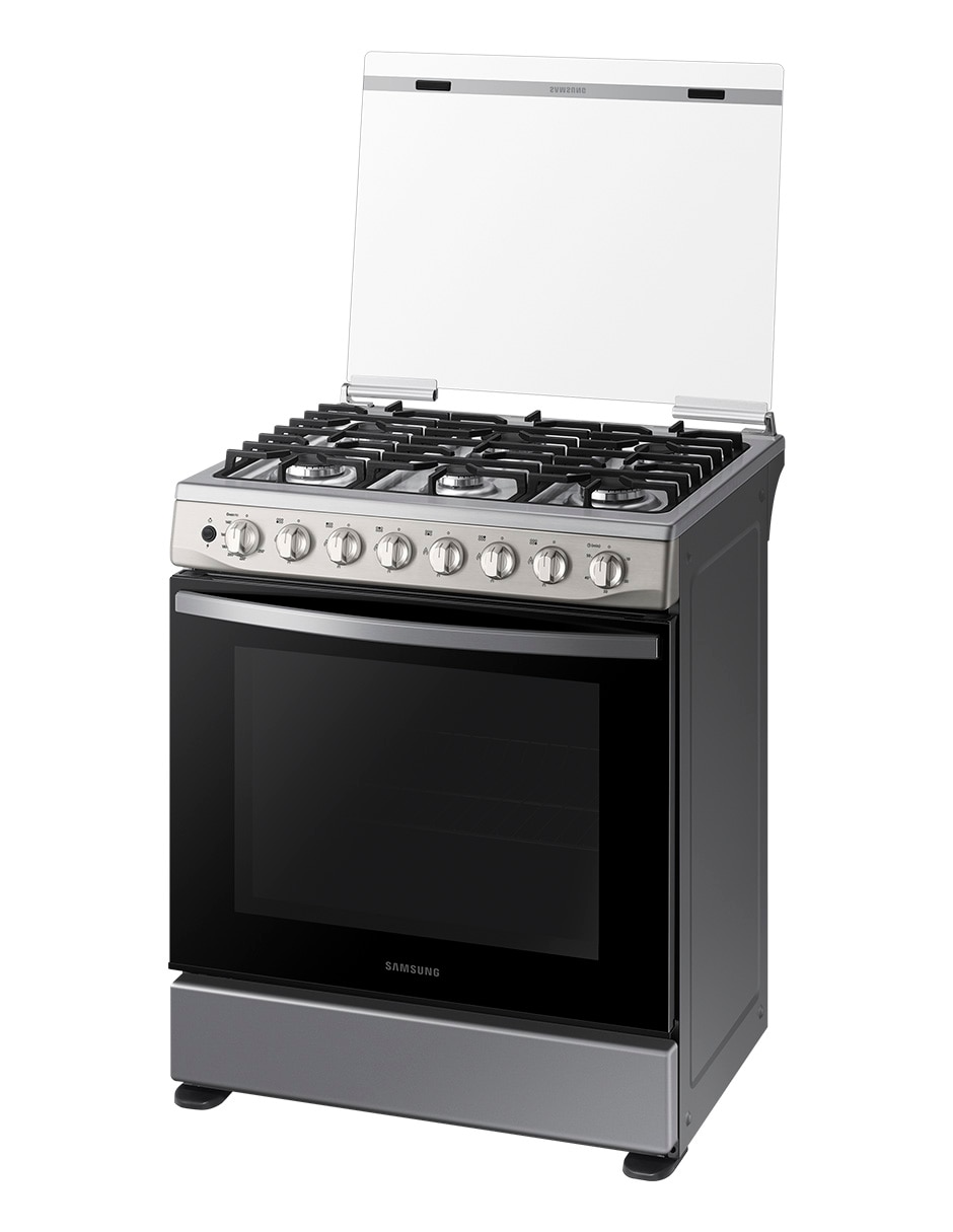 Estufa de piso a gas natural/lp Samsung 76.7 cm NX52T5411MS/AX de 6 quemadores