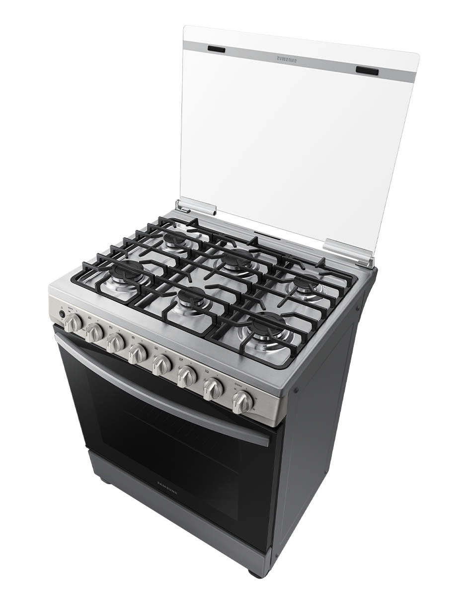 Estufa de piso a gas natural/lp Samsung 76.7 cm NX52T5411MS/AX de 6 quemadores