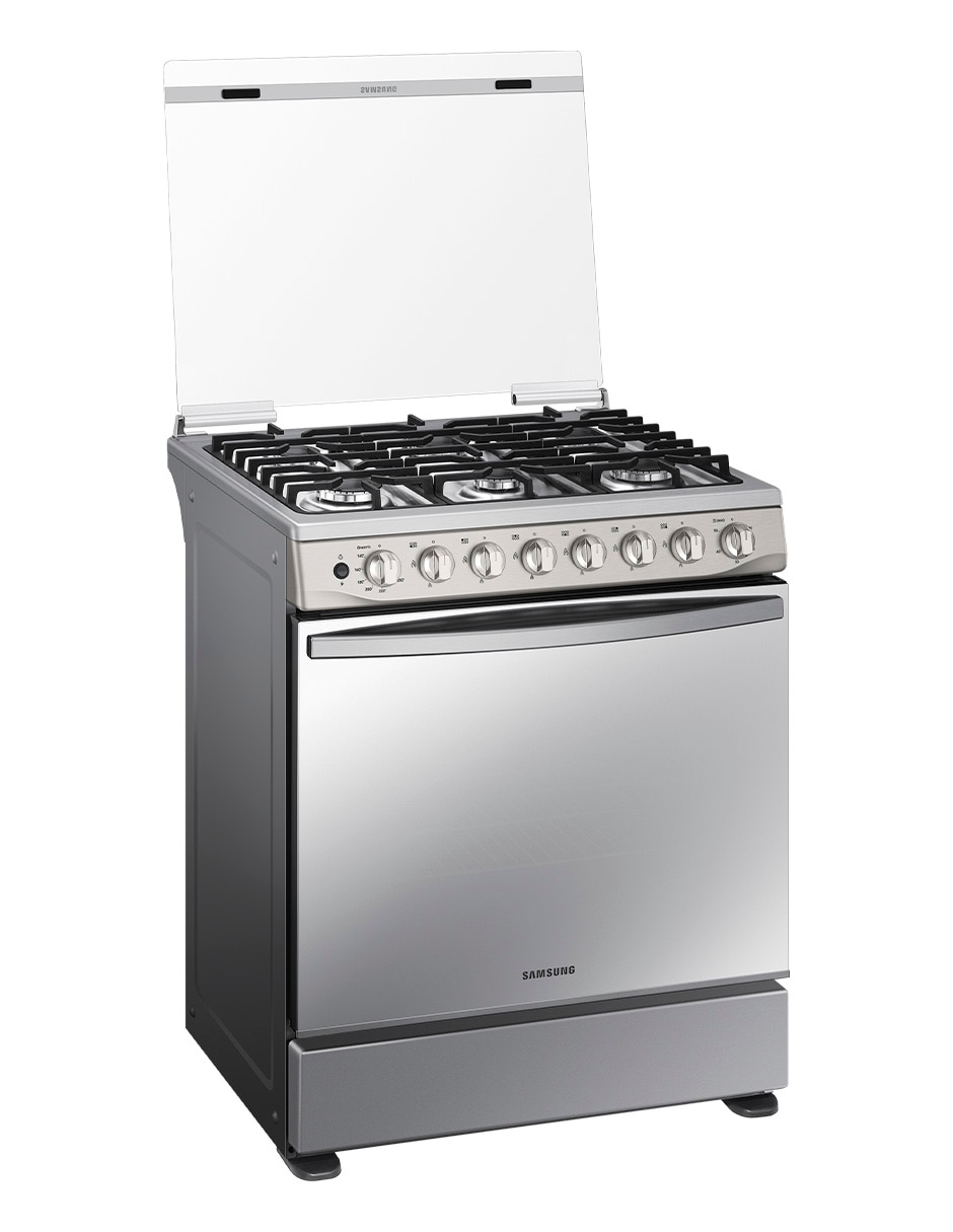 Estufa de piso a gas natural/lp Samsung 76.7 cm NX52T5412MS/AX de 6 quemadores