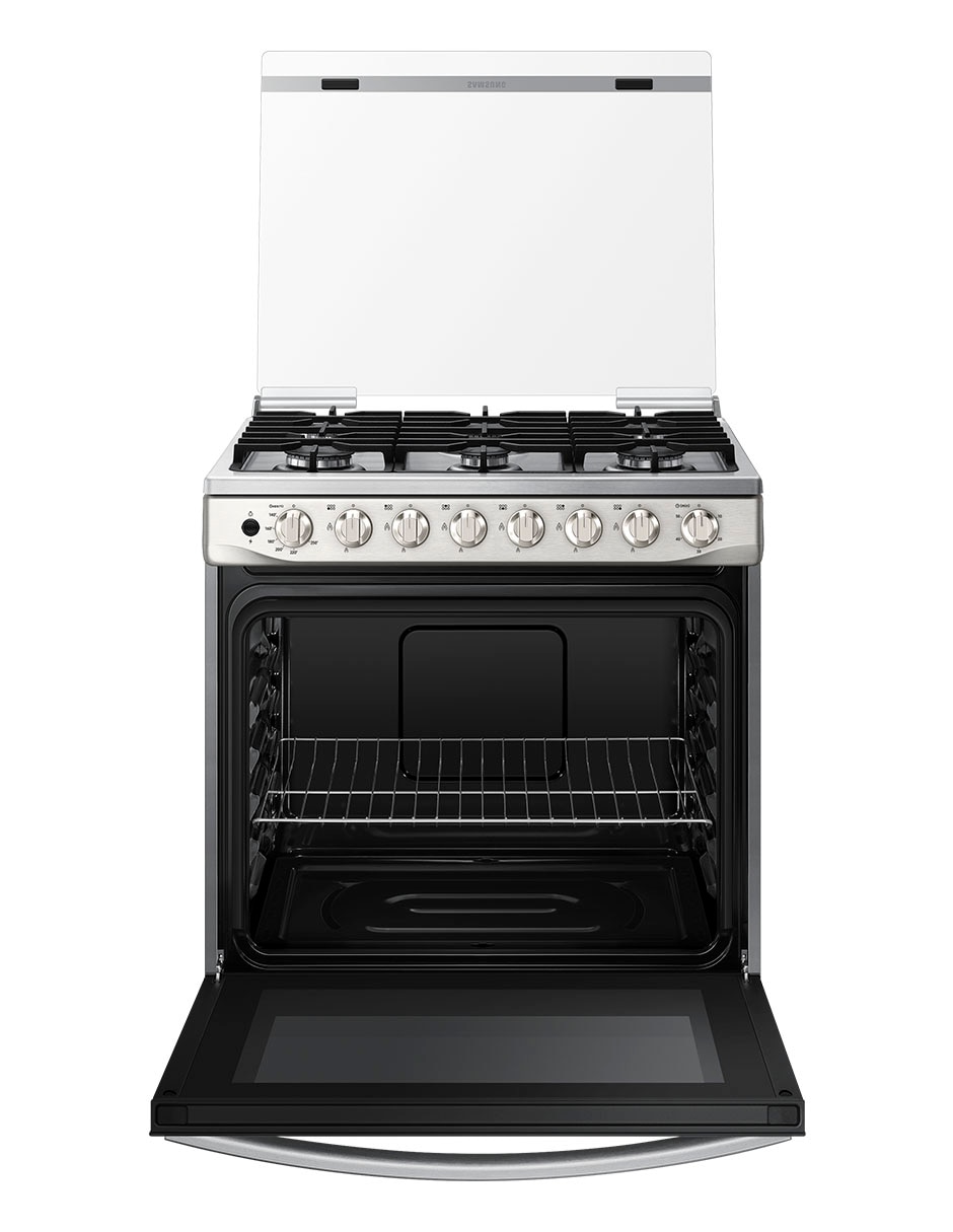 Estufa de piso a gas natural/lp Samsung 76.7 cm NX52T5412MS/AX de 6 quemadores