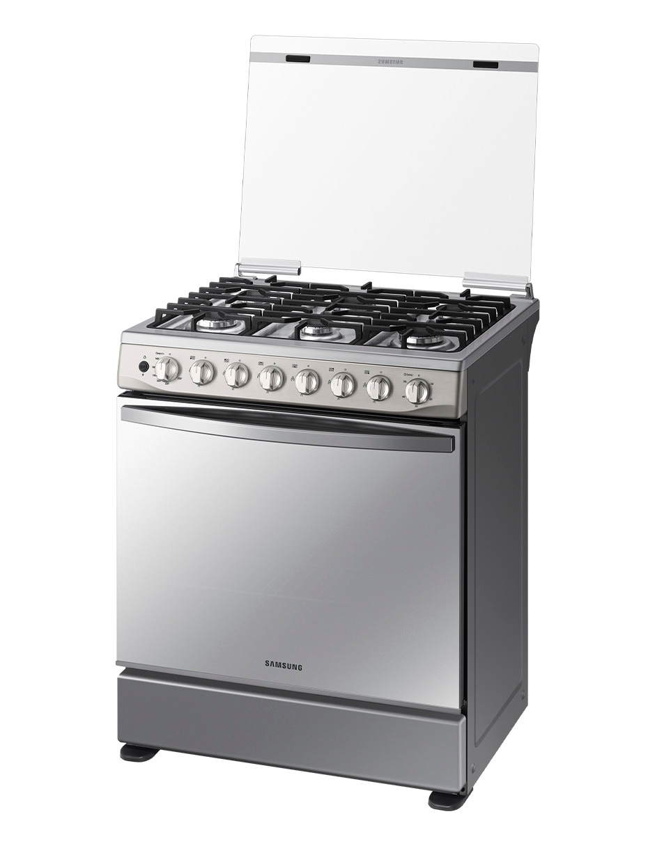Estufa de piso a gas natural/lp Samsung 76.7 cm NX52T5412MS/AX de 6 quemadores