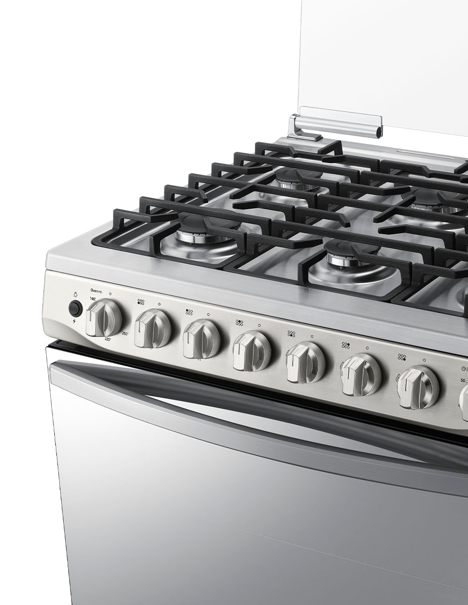 Estufa de piso a gas natural/lp Samsung 76.7 cm NX52T5412MS/AX de 6 quemadores