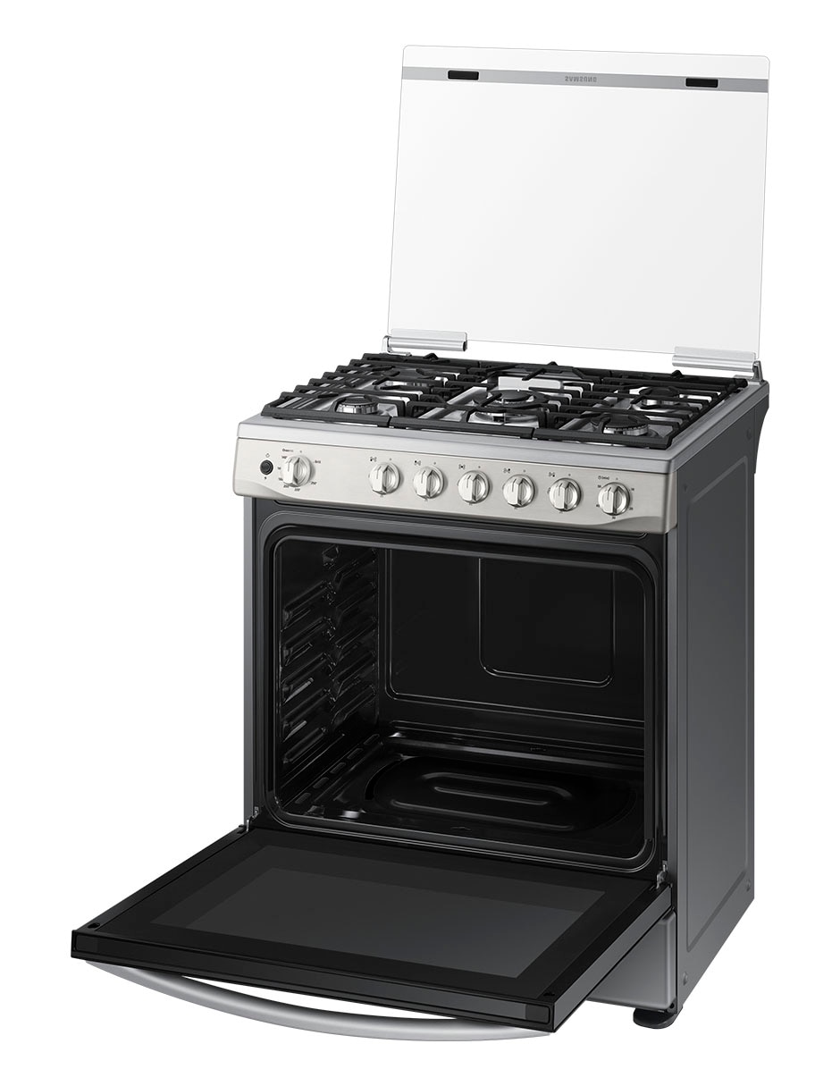 Estufa de piso a gas natural/lp Samsung 76.7 cm NX52T7422MS/AX de 5 quemadores