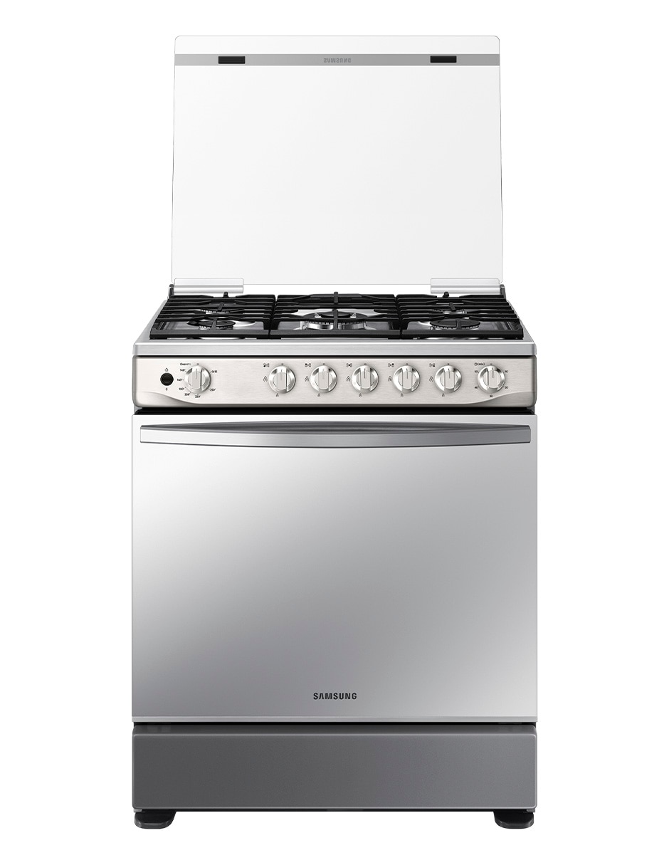 Estufa de piso a gas natural/lp Samsung 76.7 cm NX52T7422MS/AX de 5 quemadores