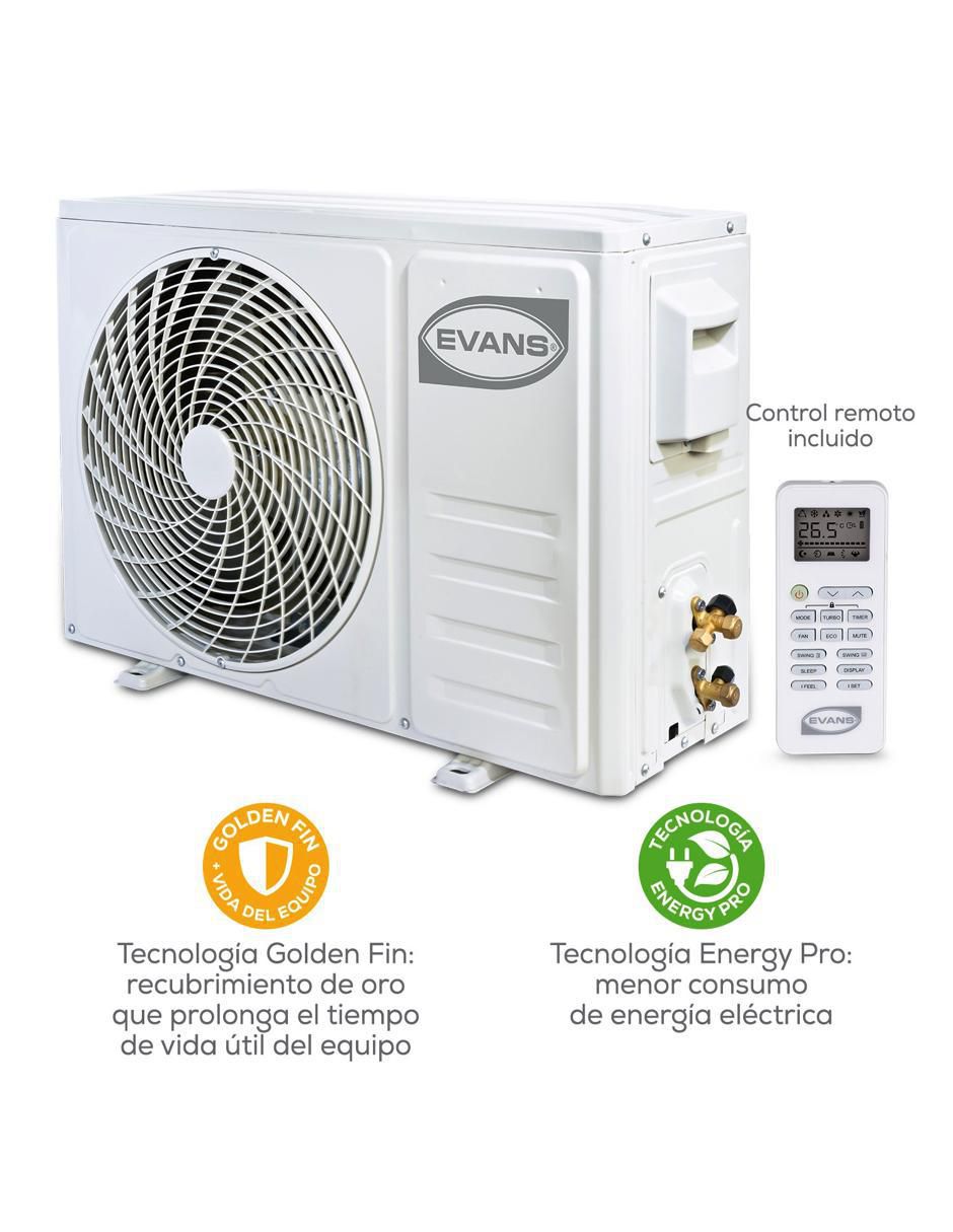 Aire acondicionado mini split Evans 12000 BTU AC-MS-1.0T-12 220 V