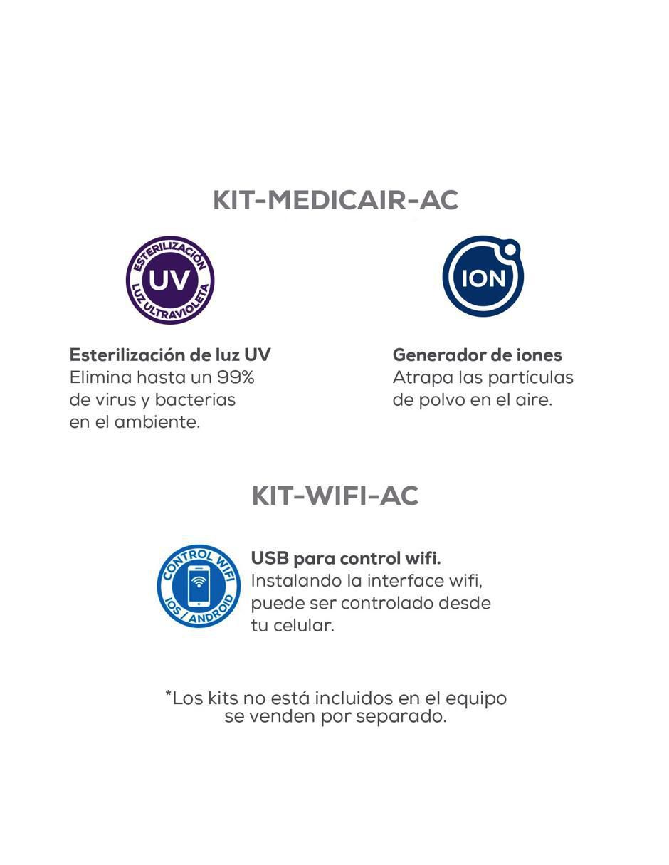 Aire acondicionado mini split inverter Frío 12000 BTU AC-MSI-1T115-17 100 V Aire acondicionado mini split inverter Frío 12000 BTU AC-MSI-1T115-17 100 V