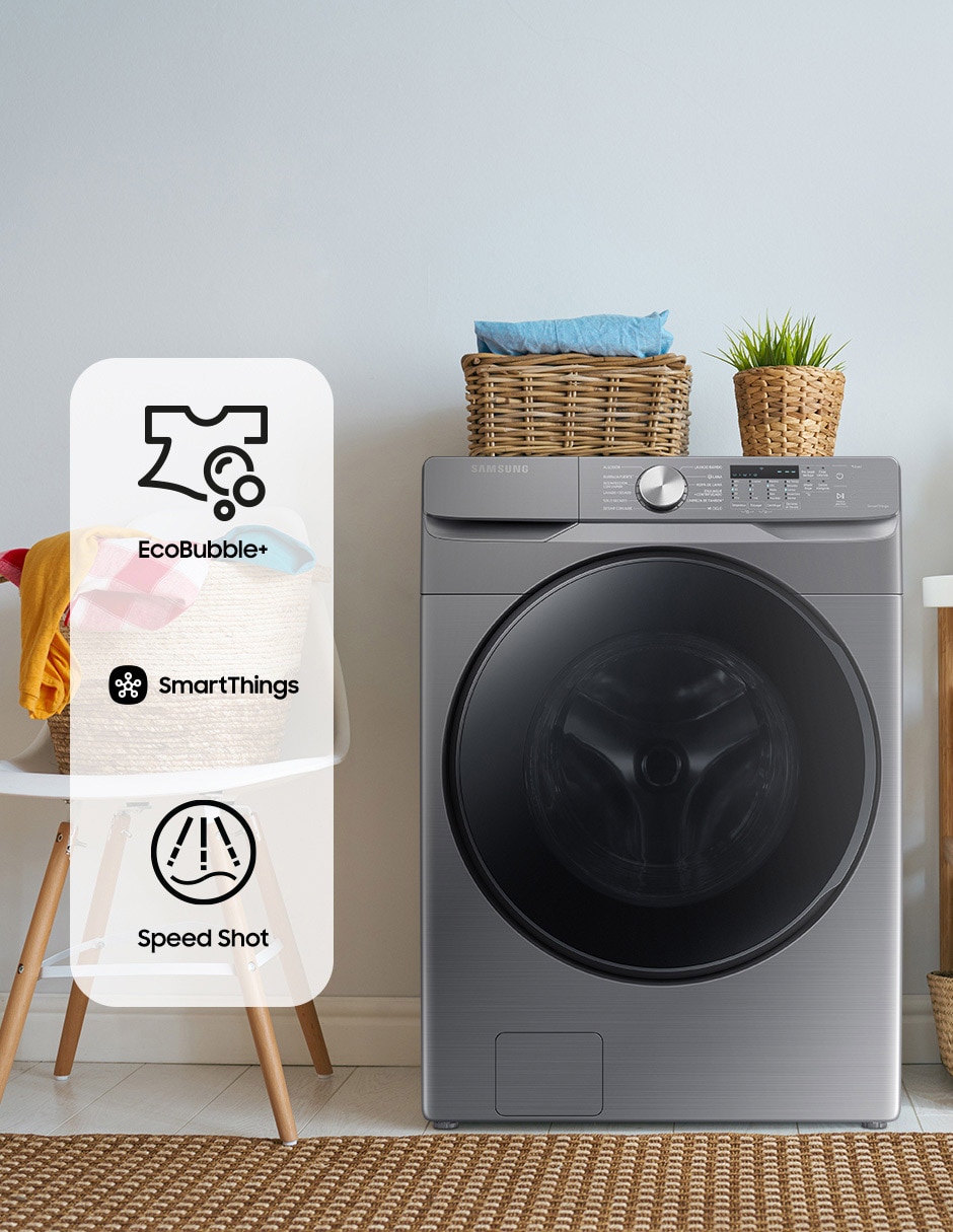 Lavasecadora Samsung eléctrica 18 kg 10 kg WD18T6000GP/AX