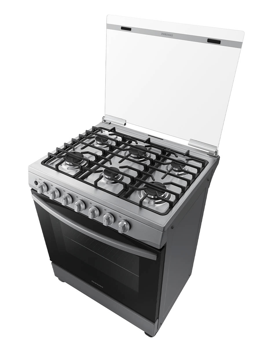 Estufa de piso a gas natural/lp Samsung 76 cm NX52D3000MV/AX de 6 quemadores