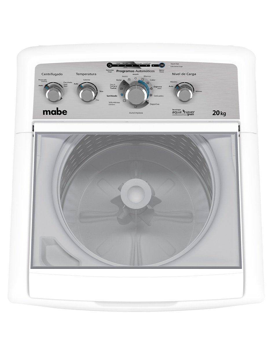 Lavadora Mabe 20 kg automática carga superior lma70214vbab0