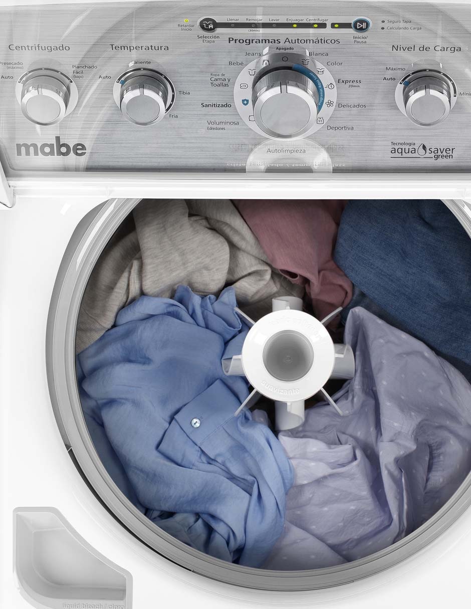 Lavadora Mabe 20 kg automática carga superior lma70214vbab0