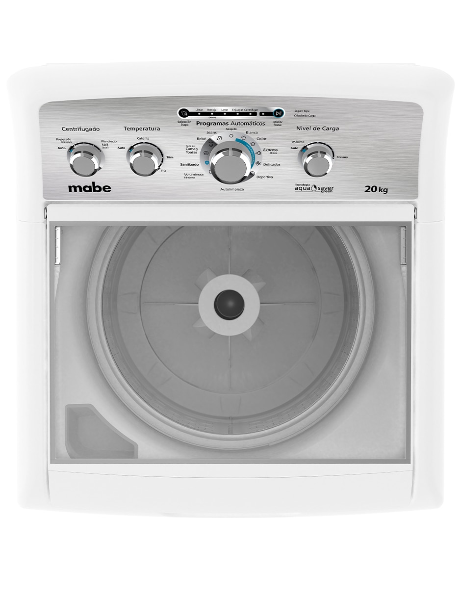 Lavadora Mabe 20 kg automática carga superior lma70214vbab0