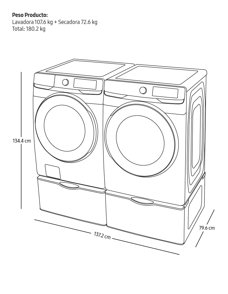 Centro de lavado gas natural/LP 22 kg F-WF22DV24CPCP 10