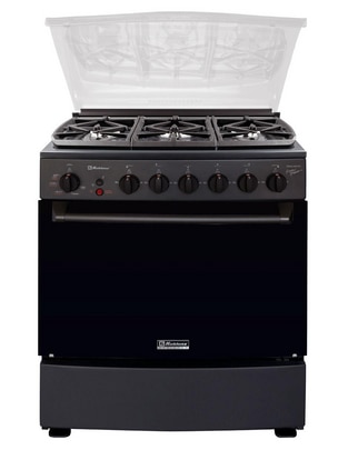 Estufa de piso a gas natural/lp Koblenz 76 cm KZ.EST.GINEBRA.FRYER. de 6 quemadores